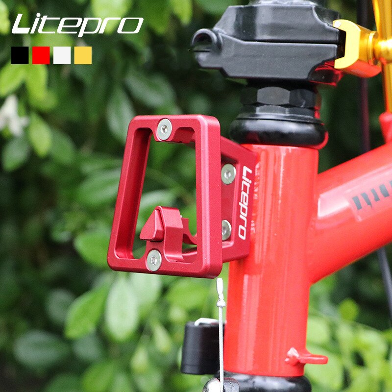 Aluminum alloy front carrier rack package mounting bracket for brompton bike lightweight carrier anodized