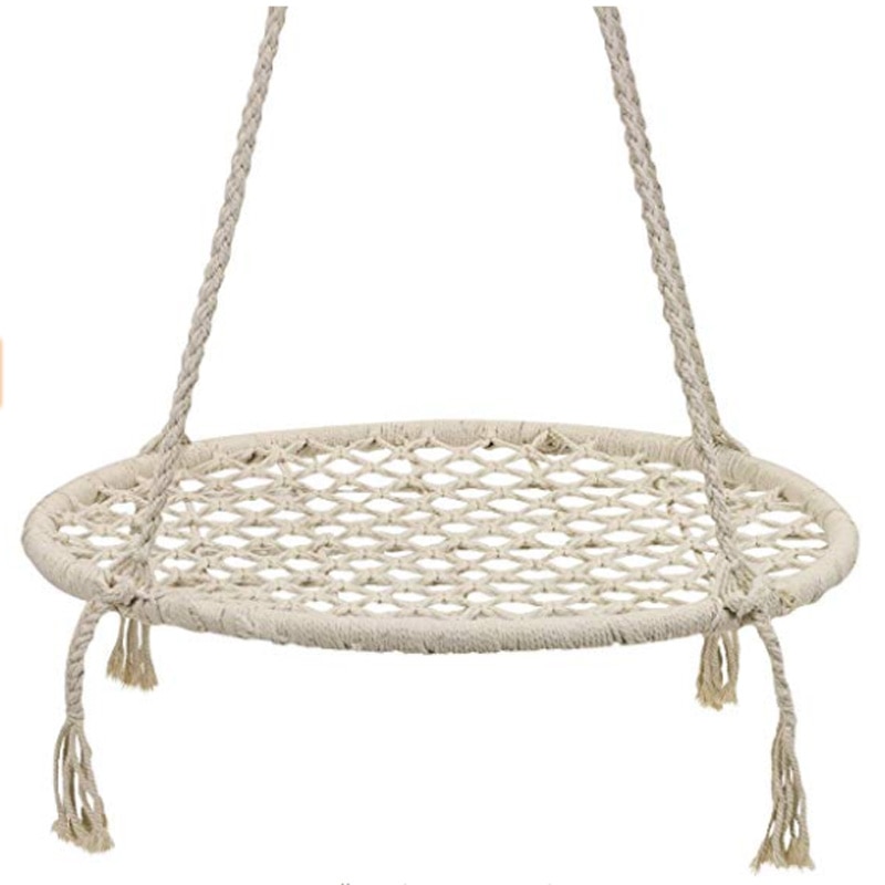 Round Hammock Swing Hanging Chair Outdoor Indoor Furniture For Garden Dormitory Children Adult Comfortable Chair Hammock Bed
