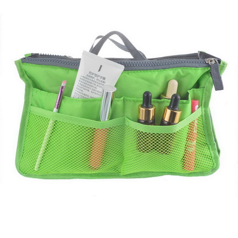 Urijk High Capacity Portable Useful Zipper Storage Bag Travel Handbag Women Cosmetic Storage Bag Organizer Makeup Casual: 10