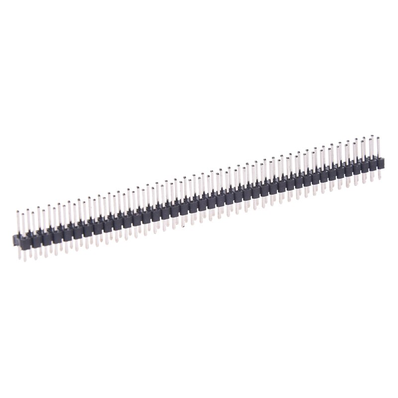 15 Pcs Pin Headers: 10 Pcs 2X40 Pin 2.54Mm Pitch Double Row PCB Pin Headers & 5 Pcs 40 Position Single Row Right Angle Pin Heade