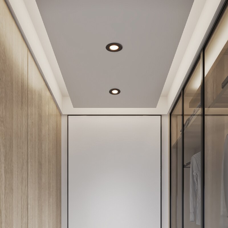 BRGT LED Recessed Spot Light Adjustable Downlight Dimming 5W 7W COB Aluminum Ceiling Lamp For Kitchen Home Indoor Lighting