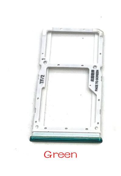 Bandeja de tarjeta SIM Original para Xiaomi Redmi Note 8 Pro, soporte de ranura para tarjeta SIM Dual, piezas de repuesto + Pin de expulsión,: Green