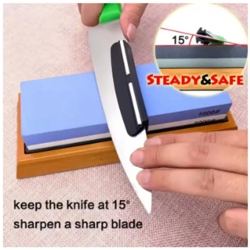 Professionele Slijpsteen Hoek Gids Vaste Messenslijper 12/14/15/18/30 graden Slijpsteen accessoires Keuken Messen Tool