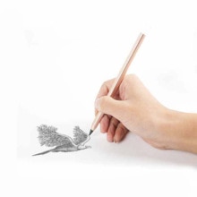 1Pcs Mode Metalen Potlood Vierkante Zonder Inkt Duurzaam High-End Handtekening Pen Kantoor Student Leveringen