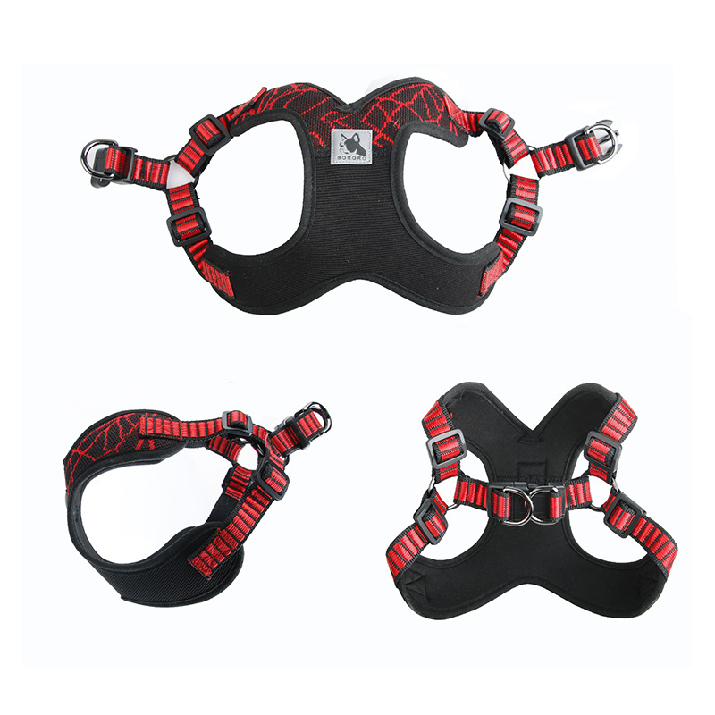 5 Kleur Sport X3 Pet Dog Harness En Leash Set Voor Honden Reflecterende Puppy Hond Vest Harnassen Shih Tzu Franse bulldog Leads Keten