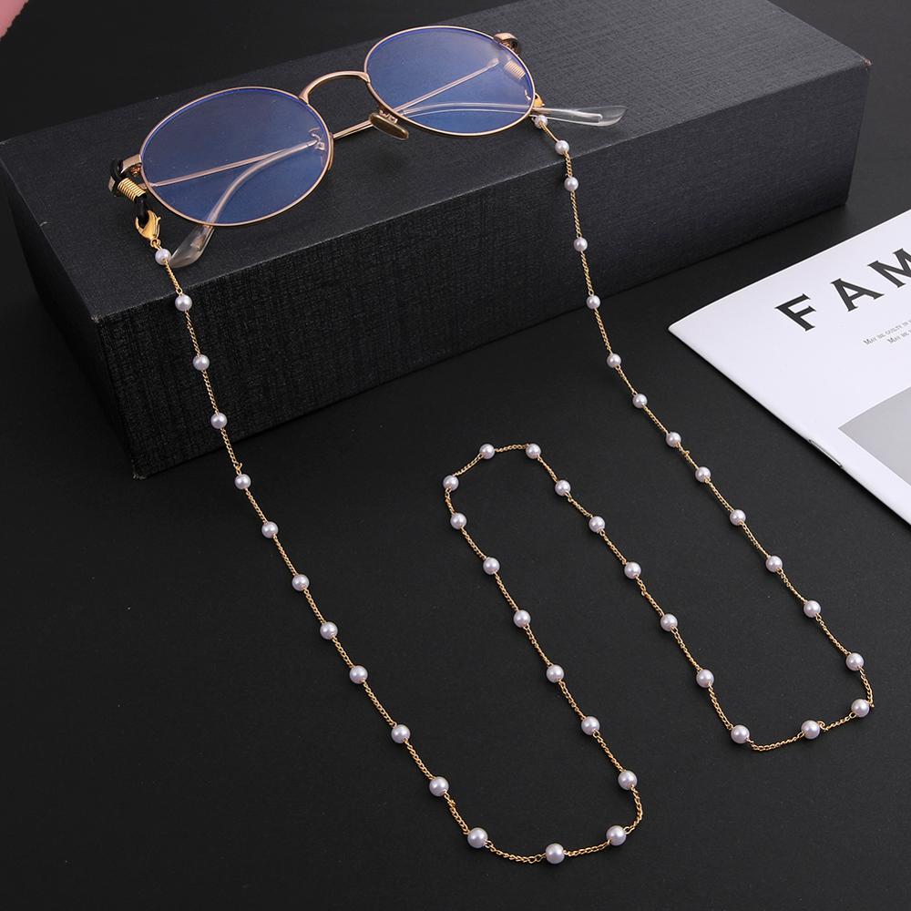 Skyrim Chic Pearl Beaded Glasses Chain Women Sunglasses Chains Lanyards Neck Strap Rope Reading Eyeglasses Cord