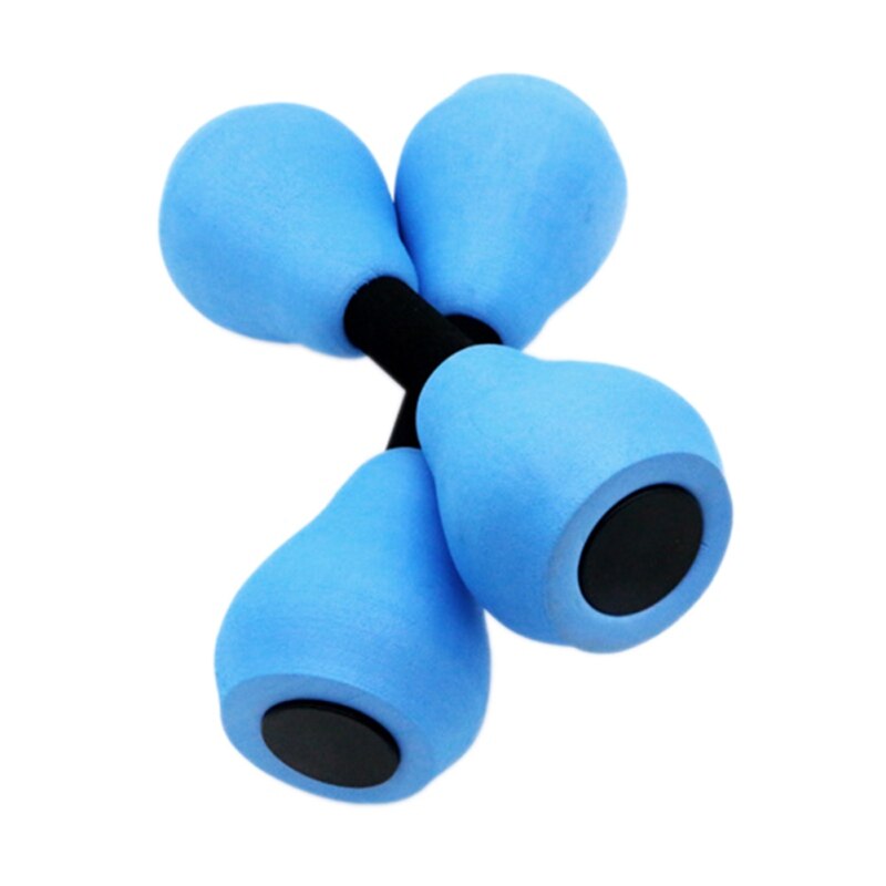 2pcs Water Foam Floating Dumbbell Swimming Pool Water Weight Aerobics Automatic Float Aquatic Barbell Swim Fitness Dumbbell LO