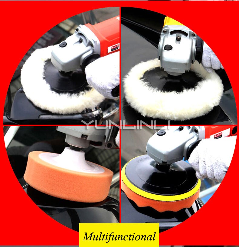 1400W Car Polishing Machine 6 Variable Speed Car Waxing Polishing Machine 220v Sealing Glaze Waxing Polisher LRX-180