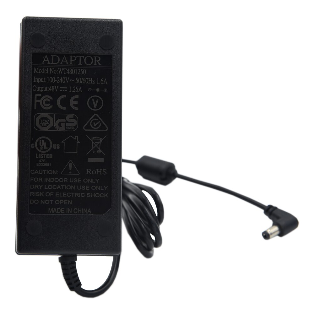 48 v 60 w 8 Poort Gigabit Power over Ethernet PoE Injector voor 802.3af apparaten