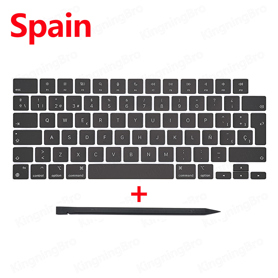 Keyboard Keys Keycap For Macbook Pro Air 14" 16" A2442 A2485 A2779 A2780 A2918 A2991 A2992 A2681 A2941 Keys Cap Replace: BROWN