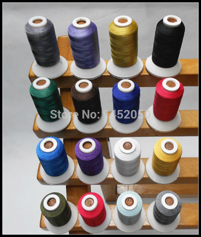 Computer Machine Embroidery Thread Filament Polyester 500m*16 Winter Series Colors,120d/2(40wt),High Luster,High Strength ,Light