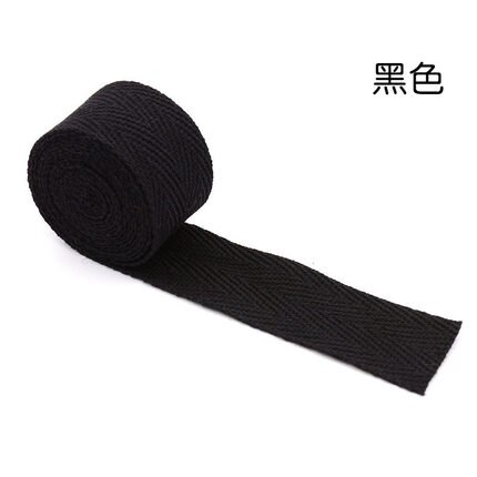 10 Meter 20mm Gurt Baumwolle Gurtband Rucksack Riemen DIY NäHenne Zubehör Haustier Seil: Schwarz