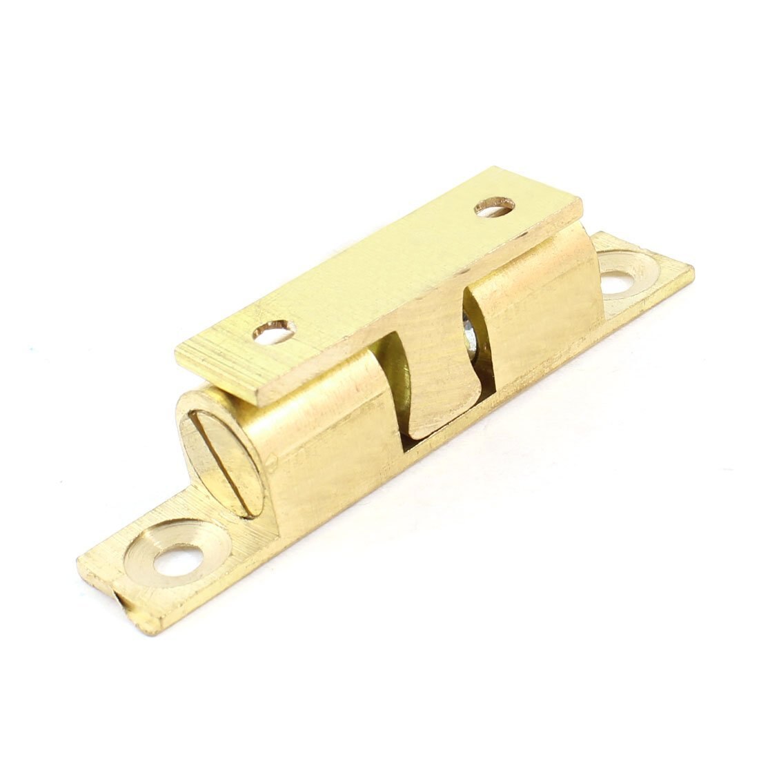 Cupboard Drawer Brass Double Ball Catch 70mm Door Latch