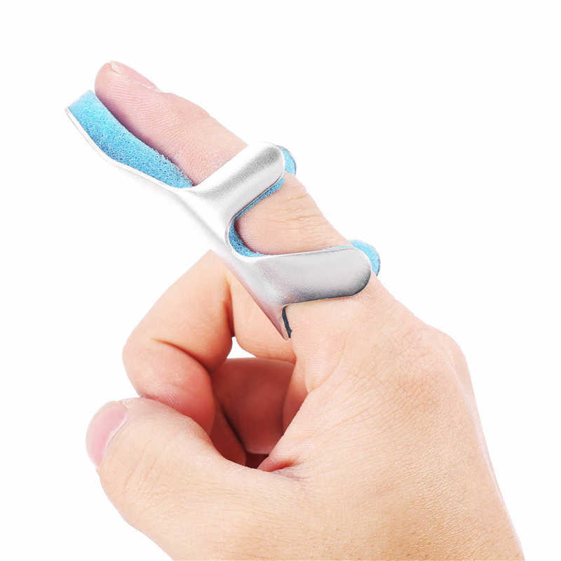 1Pcs Aluminum &amp; Foam Support Brace Finger Splint Hand Trigger Broken Finger/Sprain/Fracture/Pain Relief/ Joint Immobilization