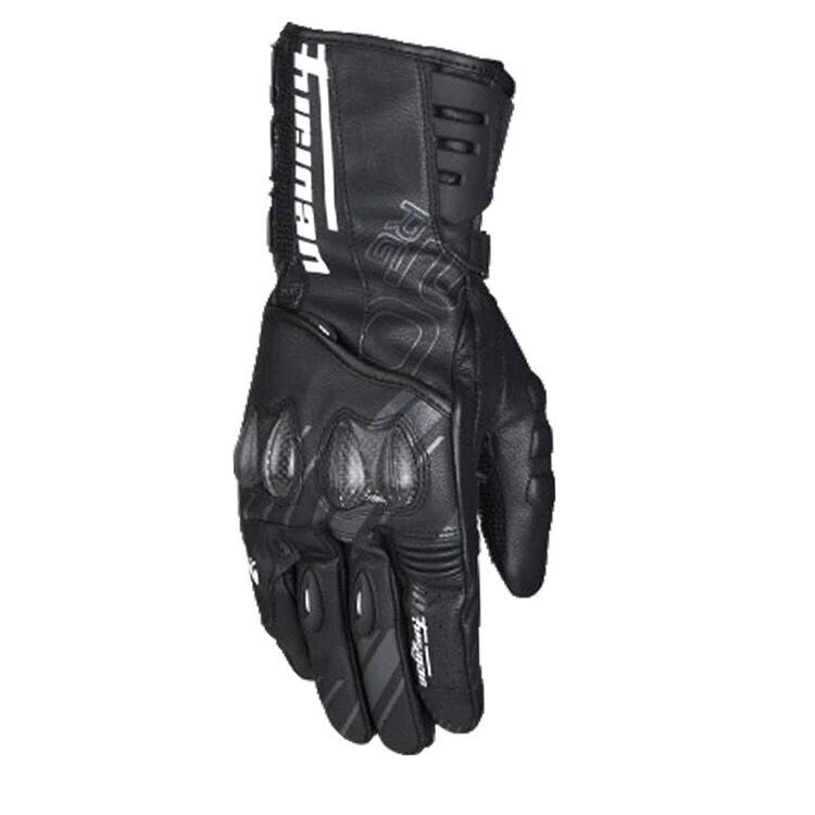 Furygan afs 20 motorcykel handsker læder bærbare åndbare ridehandsker lange ridder kulfiber beskyttelses handsker: Sort / L