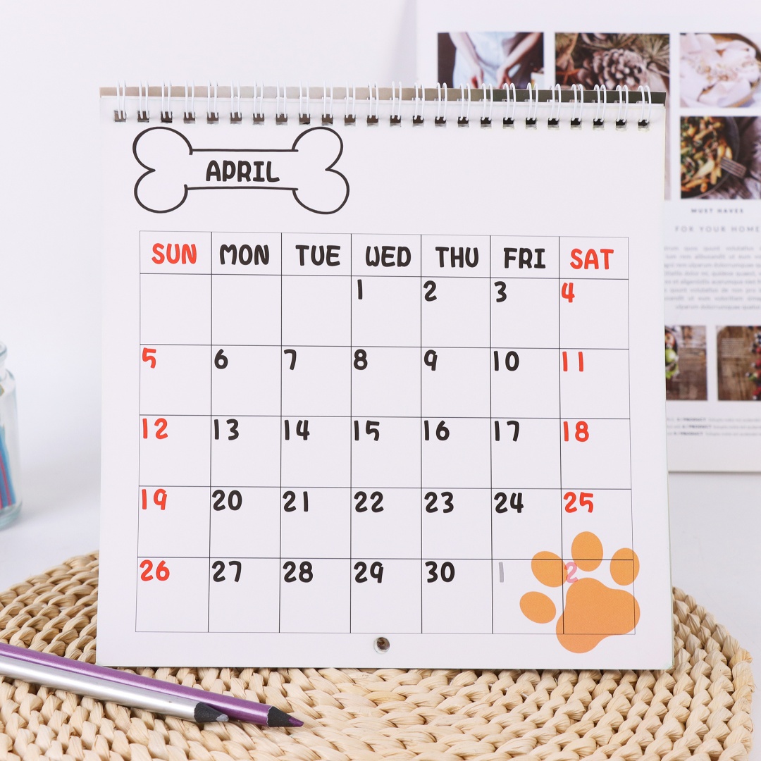 2026 hondenkalender - Jaar Maandelijkse Planner & Agenda Schema Organisator Wandkalender Decoratie Grappige feestcadeaus voor vrienden