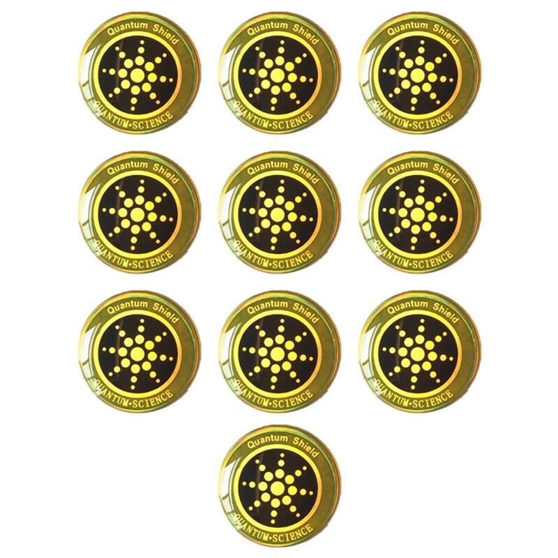 10Pcs Emf Bescherming Sticker Anti Straling Mobiele Telefoon Sticker Voor Telefoons Ipad Laptop Andall Elektronische Apparaten