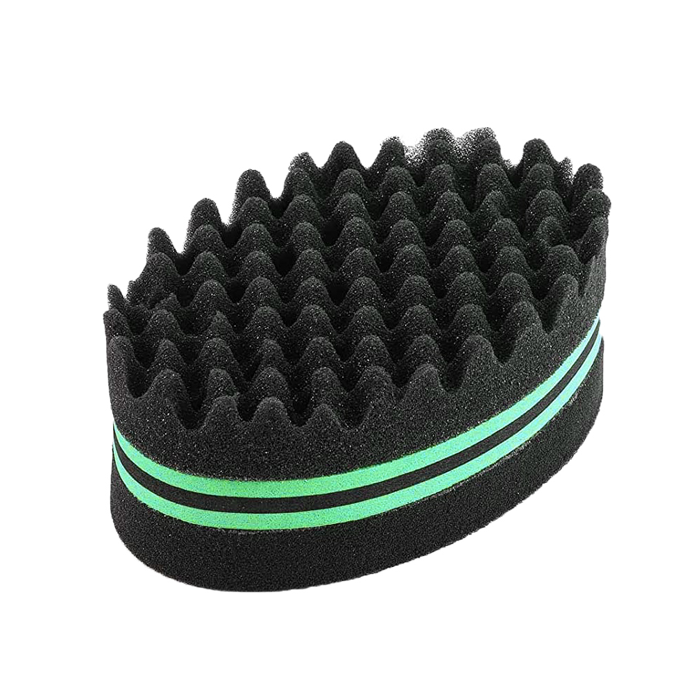 Magic Twist Hair Sponge Barber Hair Brush Sponge Styling Tool For Afro Curl, Coils, Dreadlocks Braiding Hair Sponge Brushes: Light Grey