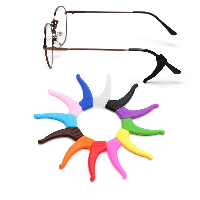 Crochet d'oreille antidérapant à la pour lunettes, accessoires pour lunettes, poignée en Silicone, pointe de la tempe, poignée pour lunettes