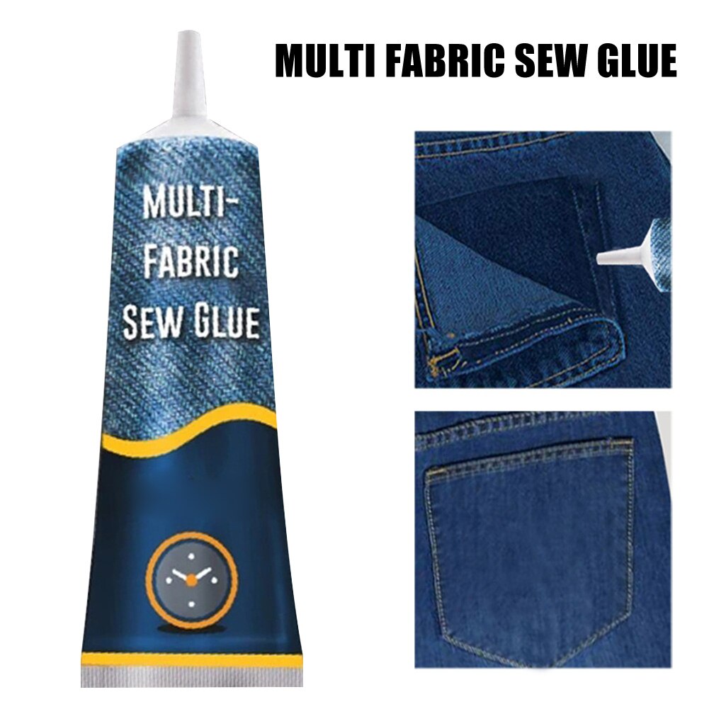 Tool Decoration Home Patches Adhesive Transparent Quick Bonding Clothing Sew Repair Portable Fabric Glue Stitch Strong Fast Dry