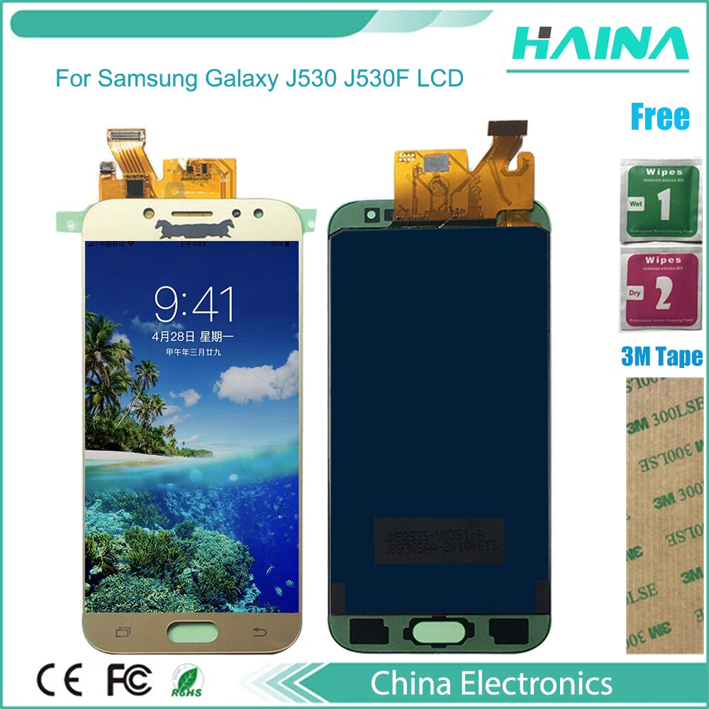 Ogs Voor Samsung Galaxy J5 J5 Pro J530 J530F J530Y J530DS Lcd Display Voor Glas Touch Screen Sensor + lijm + Gereedschap