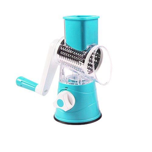 Handig Soort Multifunctionele Handleiding Plantaardige Spiral Slicer Chopper Slicer Kaasrasp Slimme Cutter Kitchen Tools: Blauw