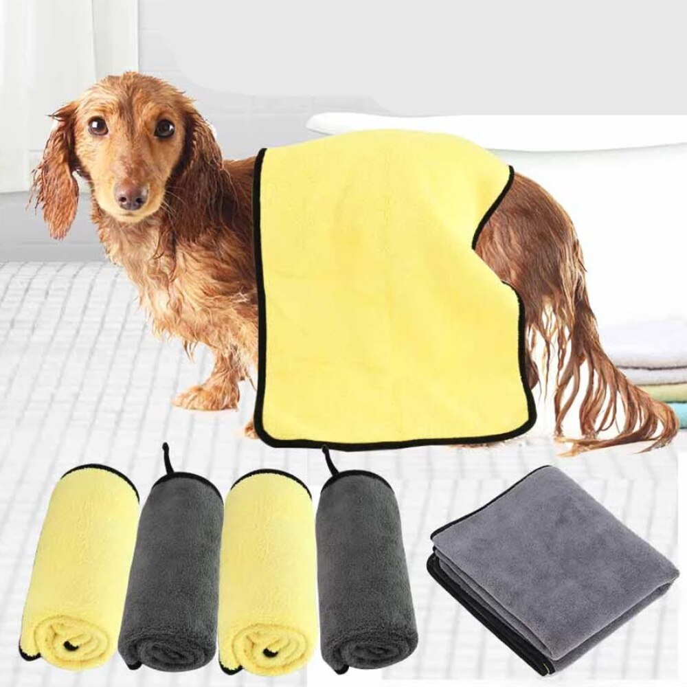 Absorberende Handdoeken Voor Honden Katten Mode Badhanddoek Nano Fiber Sneldrogende Badhanddoek Auto Vegen Doek Huisdier levert