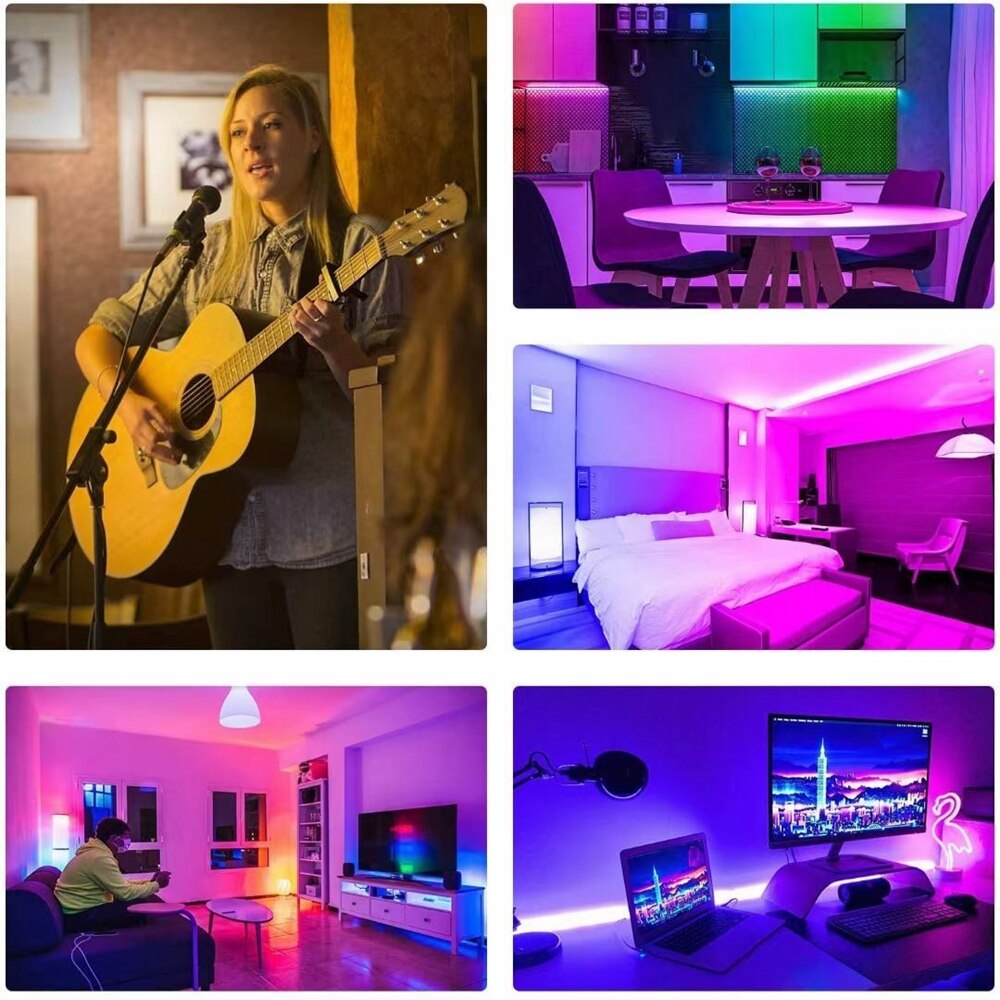 WS2811 WS2812B Addressable Pixel RGB LED Strip Light Controller SP511E WIFI&amp;IR&amp;Music Dual Output Alexa Smart Voice APP Control