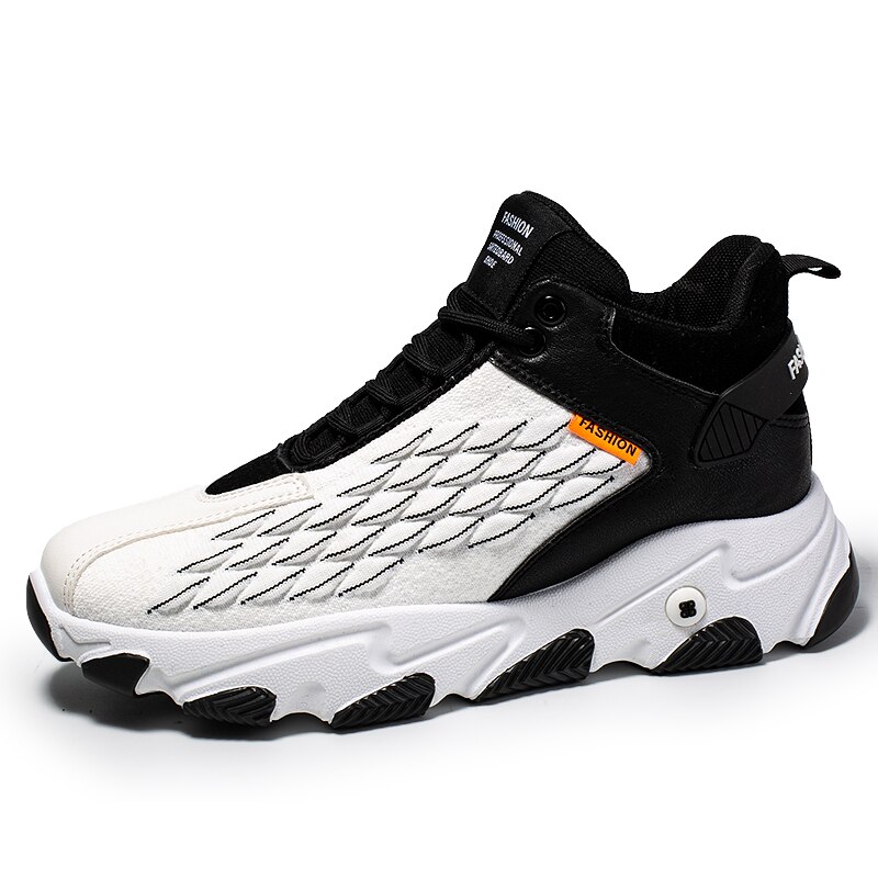 Daddy shoes grube podeszwy obuwie sportowe obuwie męskie białe szare oddychające wygodne adidasy buty męskie brezentowe buty: WHITE / 10