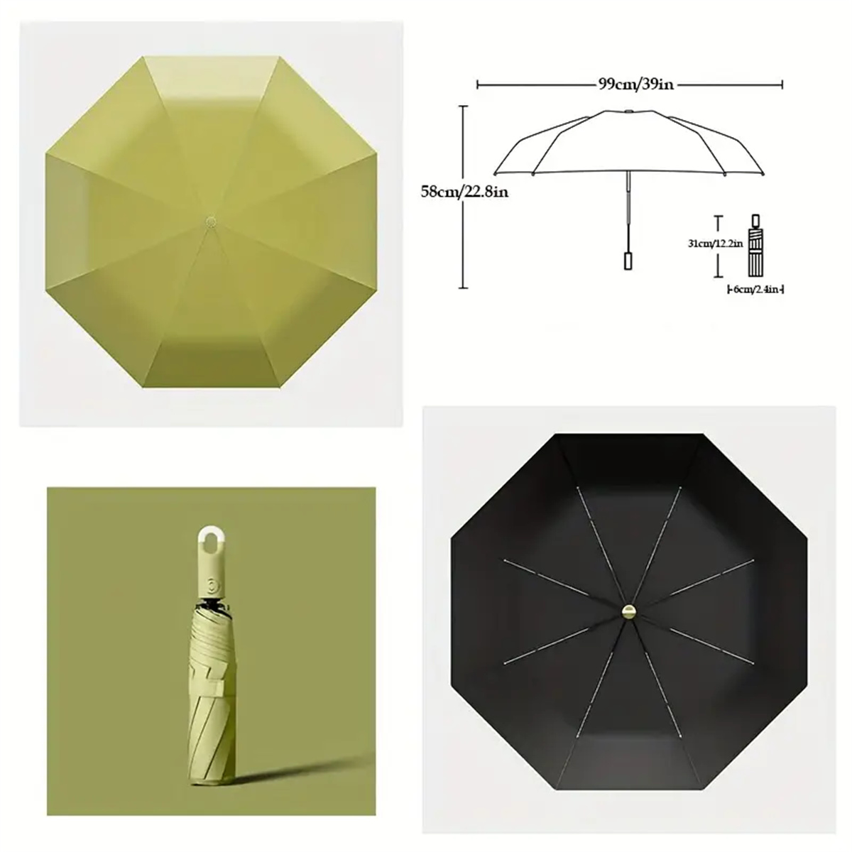 Large Travel Umbrella, Heavy Duty Windproof Waterproof Umbrella, Fully Automatic Open And Close Golf Umbrella, UPF50+ UV