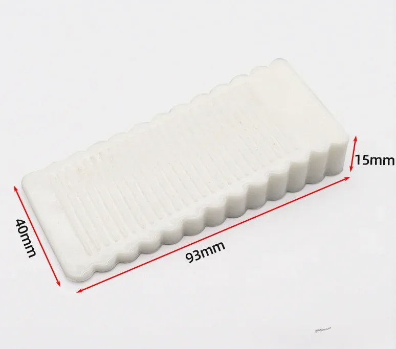 Tope de puerta de goma móvil, sin taladro, antideslizante, anticolisión, cuña frontal para el hogar, Protector de muebles: Negro