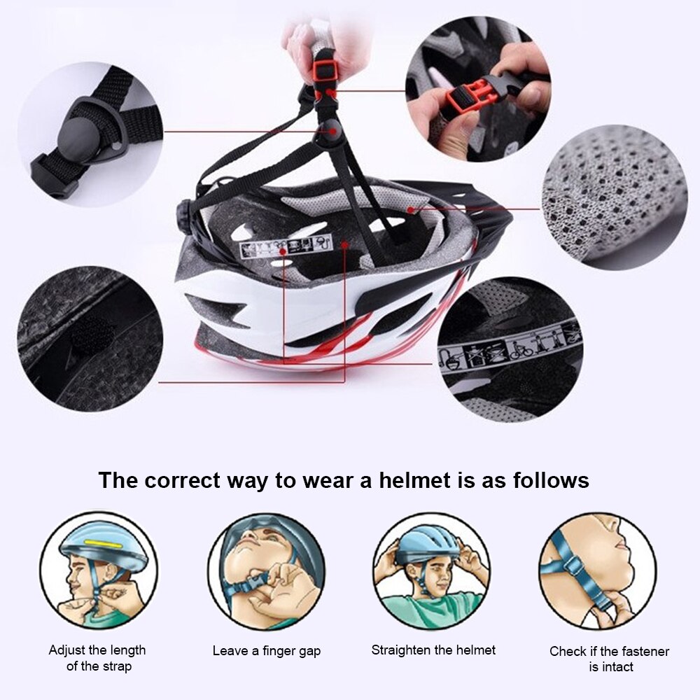 Cycling Bicycle Bike Helmet MTB for Man Multi-Color Riding Road Bike Integrated-Mold Lightweight Breathable Equipment Helmet