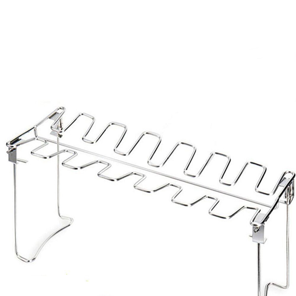 Estante para asador de patas de pollo y ala, asador de baquetas de pollo para horno, o parrilla ahumador, ideal para barbacoa, Picnics