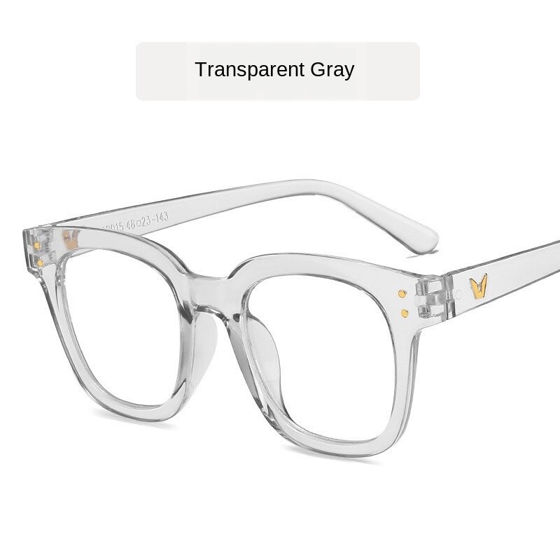 HUHAITANG Korean Style Glasses Frame Plain Glasses Net Red Street Shot Eyeglasses: 4
