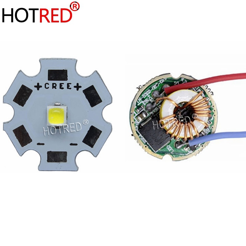 CREE 10W XPL XP-L V5 V6 iluminación LED blanco neutro blanco diodo blanco cálido Chip 20mm aluminio PCB + entrada 12V 22mm controlador LED