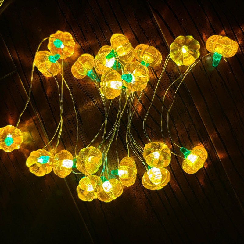Pumpkin Horror Eyeballs LED String Lights Portable Leds Halloween Party Decoration For Home Bar Atmosphere Decor
