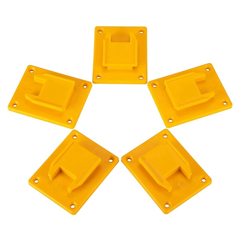 5Pc Tool Mount Holder Hanger For Dewalt 20V &amp; M18 18V Electric Drill Retail: Yellow