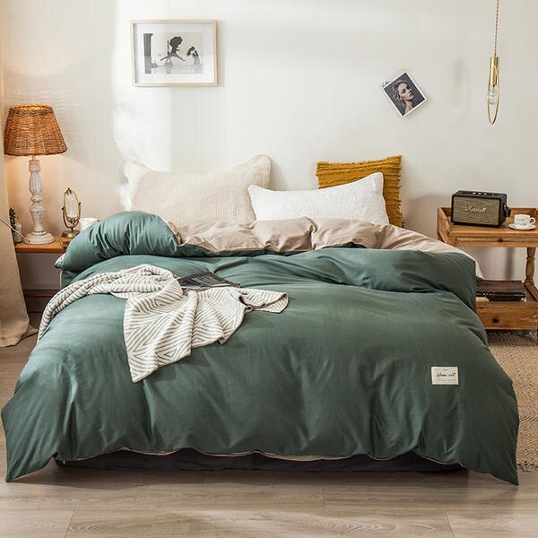 1 Pcs 100% Cotton Bed Set Duvet Cover/ Quilt Cover/comforter Cover 120*200/180*220/220*240cm Full King Queen Twin Size: 200X230cm(1 pcs)