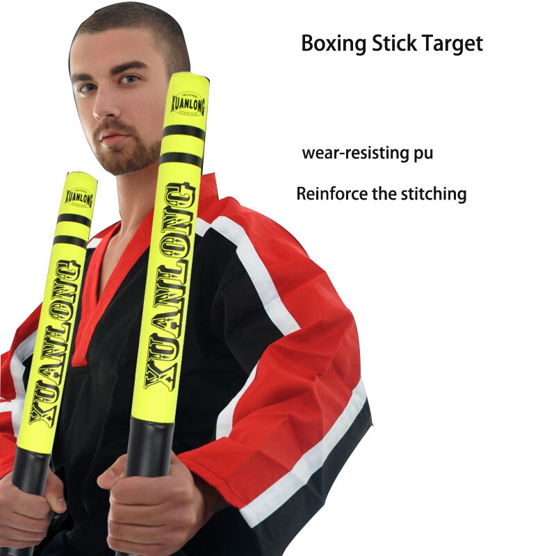 2PCS Boxing Stick Target Muay Thai Sanda Dodge Reaction Stick Taekwondo Speed Training Equipment Foam Target Fighting Reaction