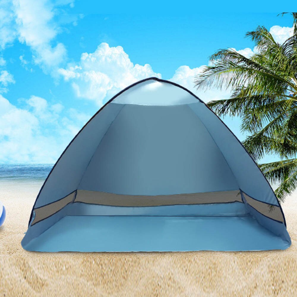 190T Nylon Beach Tents Camping Shelter UV-protective Automatic Tent Shade Utralight Pop Up Tent Outdoor Party Fishing XA108D