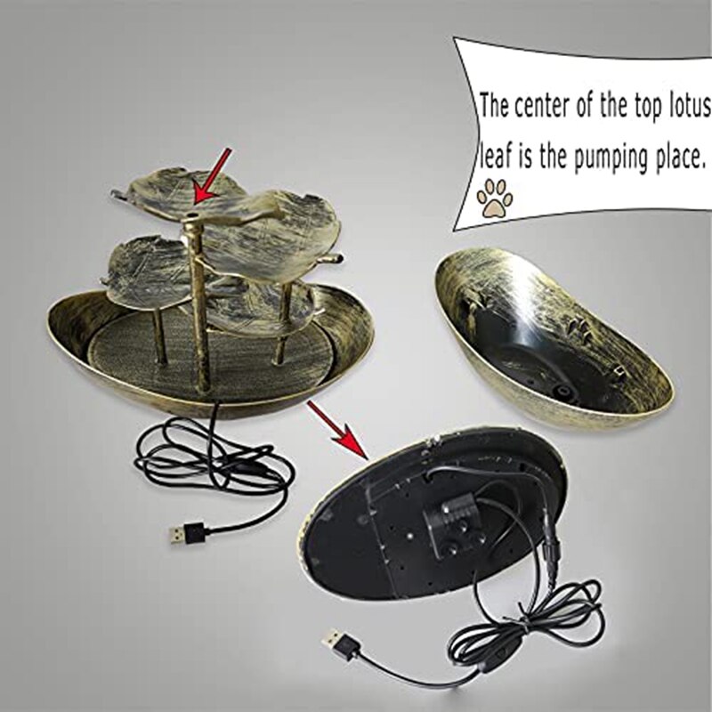 Best Desktop Fountain Water Fountain With Warm Lights In The Interior Small Fountain Suitable For Home Office Relaxation