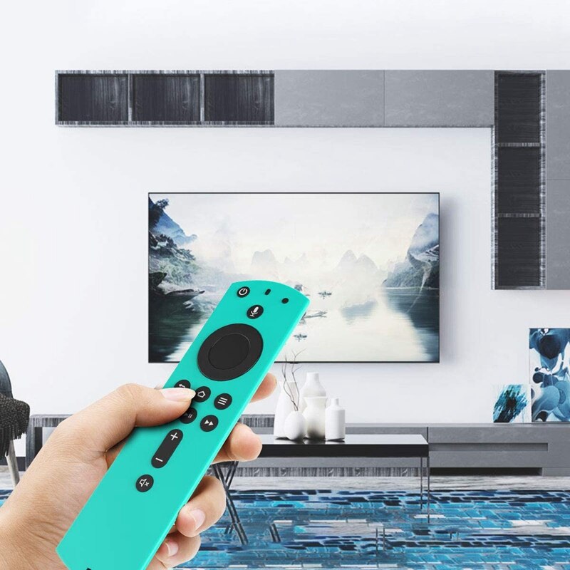 Siliconen afstandsbedieningshoes voor fire tv stick 4k/ ( fire tv square/fire tv (3rd gen): Groente