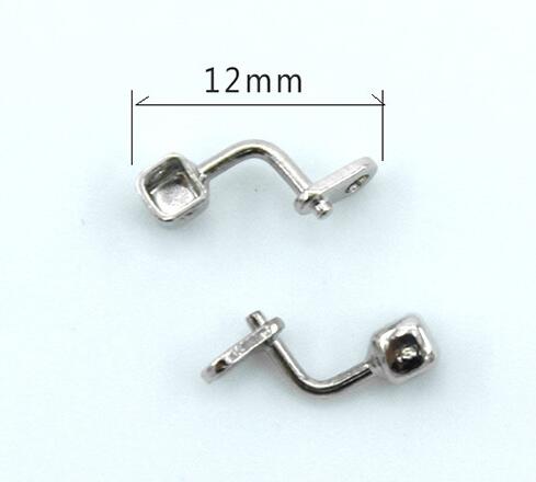 1 Paar Praktische Multi-Stijl Bijpassende Insert Schroef Type Buishouder Neus Pad Metalen Ondersteuning Gebruikt Voor Bril Accessoires: Donkergrijs