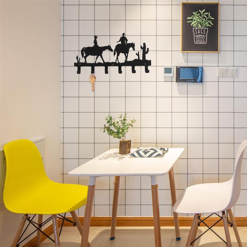 1 Pc West Cowboy Hook Coat Hook Door Hook Iron Wall Hanger Coat Hook Porch Hanging For Living Room Door Wall Bedroom
