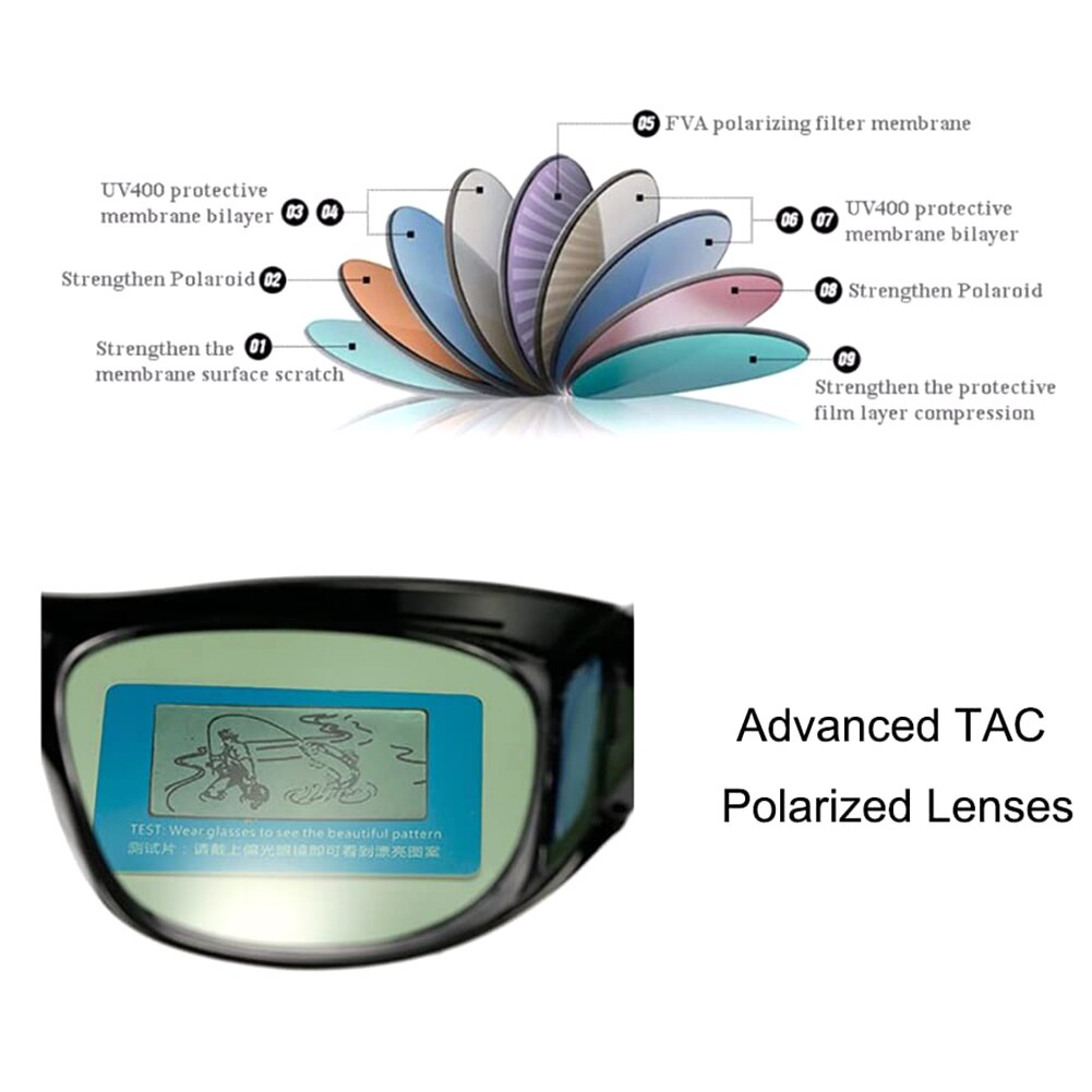 Anti-Glare Polarized Driving Sunglasses Yellow Lens UV400 Protection Night Vision Glasses Goggles Unisex Vision Sunglasses