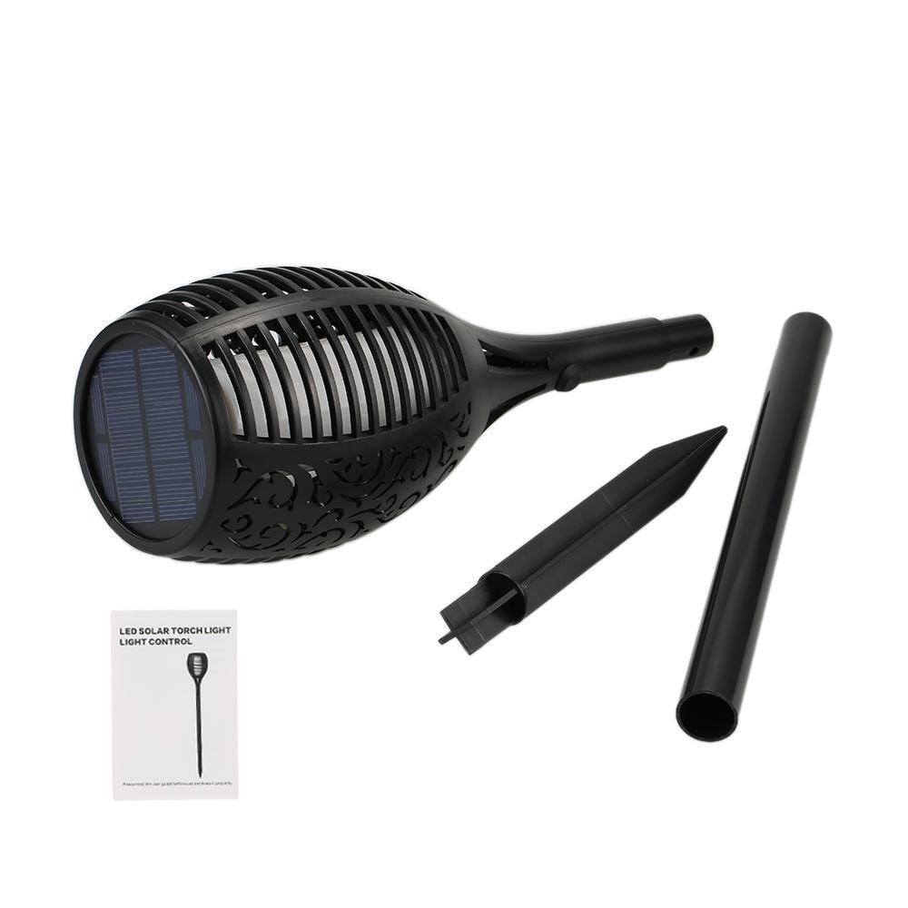 Chuban led solar låga ljus utomhus  ip65 vattentät sol ljus flimrande låga facklor lampa för innergård trädgård sol lampa