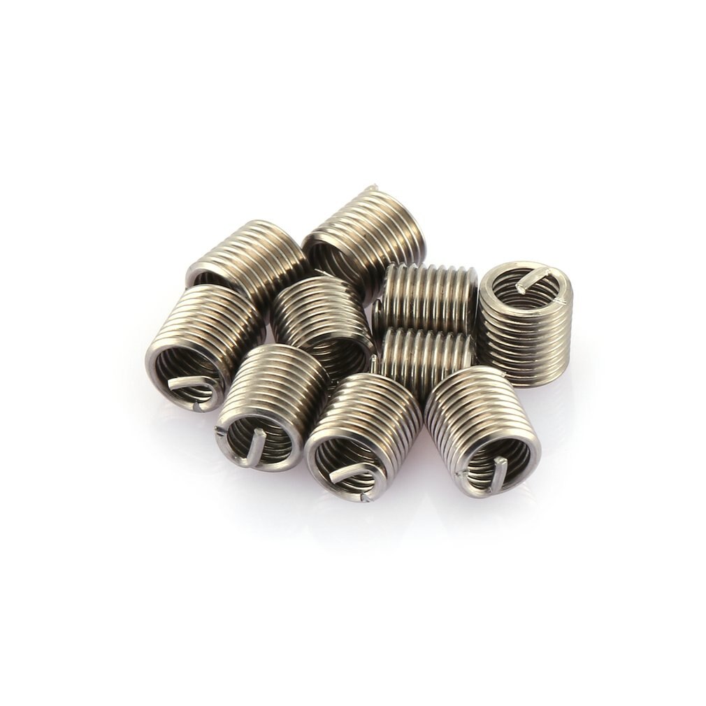 60PCS Thread Insert Set M3/4/5/6/8/10/12 Thread Repair Insert Kit for Helicoil Repairing Tools High Strength & Hardness