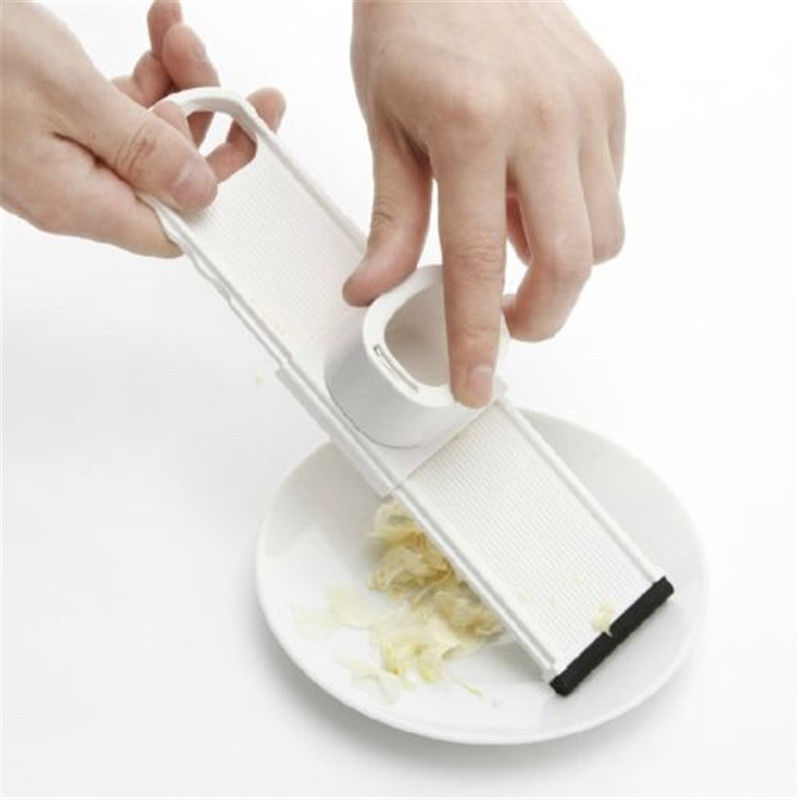 Neue Knoblauch Hobel Cutter Schredder 2 in 1 Funktion Küche Werkzeug