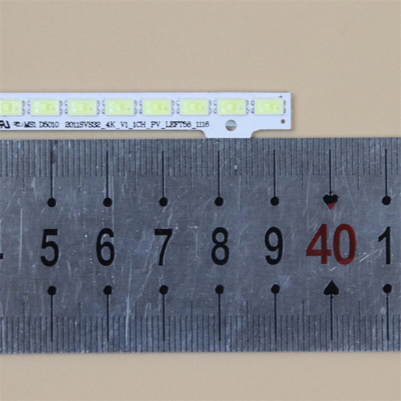 1Pcs LED Bars For Samsung UE32D4003BWX UE32D4003BWXRU UE32D4020NW Backlight Strips Ruler 2011SVS32_4K_V1_1CH_PV_LEFT58_1116