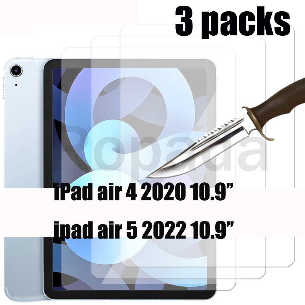1PC szkło hartowane szkło ochronne dla iPad 10.2 9.7 10. 5 10.9 pro 11 nowy iPad 8 7 6 5 9 Air 4 3 2 Mini szklane 7th 8th 9th: ipad air 5 2022 10.9